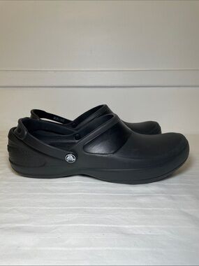 Crocs Mercy Black Work Comfort Clogs women’s size 11